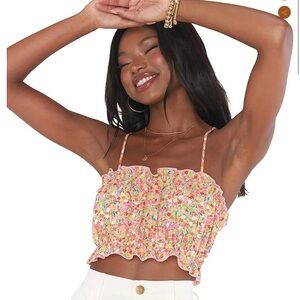 Show me your Mumu Dakota Top Beechy Blossom, Size XS